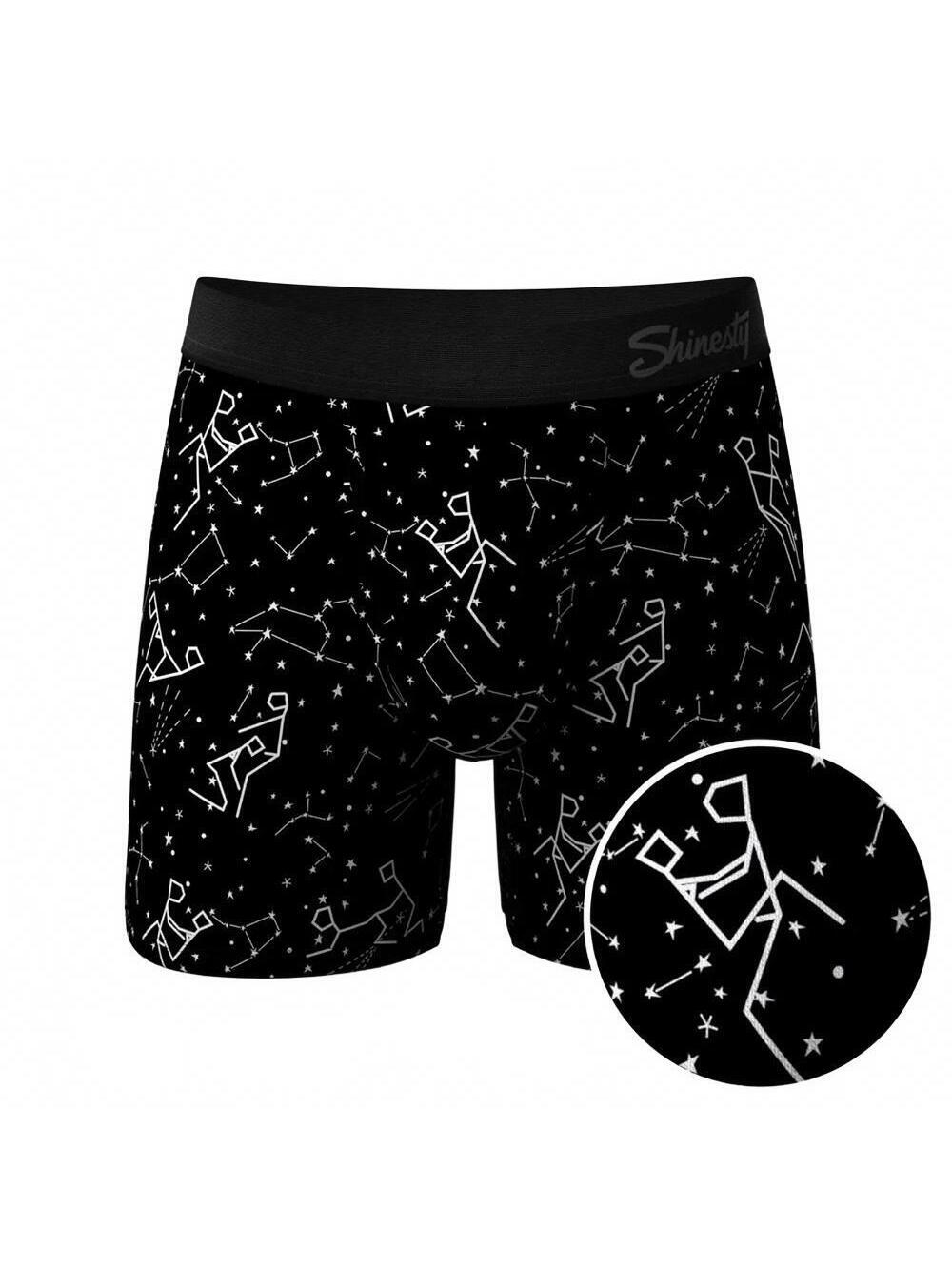 Shinesty Ball Hammock Pouch Boxers Big Bang Glow In Dark Constellation 2X NWT